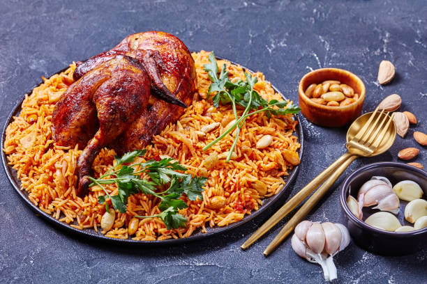 istock Chicken kabsa - homemade arabian rice 1207467025