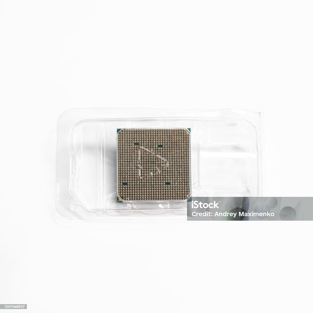 Microprocessor Hang The Microprocessor In The Packaging Stock Photo - Download Image Now ...