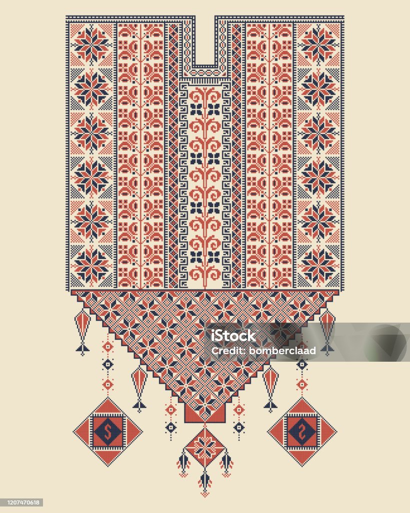 Palestina Pattern Palestinian Pattern 20 Stock Illustration - Download Image Now ...