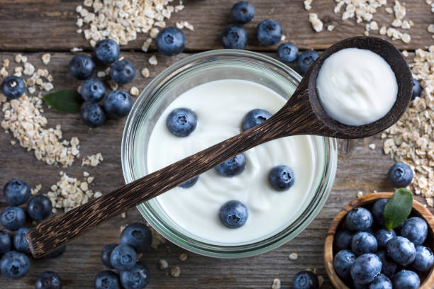 istock Blueberries, oat flakes and yoghurt 1207478202