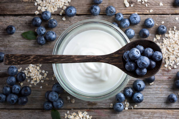 istock Blueberries, oat flakes and yoghurt 1207478231