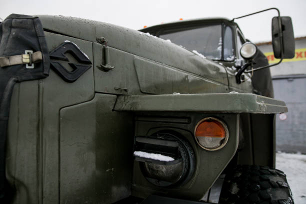 istock modern russian military truck 1207479187