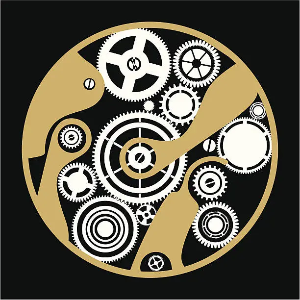 Vector illustration of clockwork