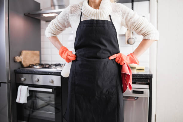 istock Injury while cleaning the house, kitchen and doing daily housework. 1207481534