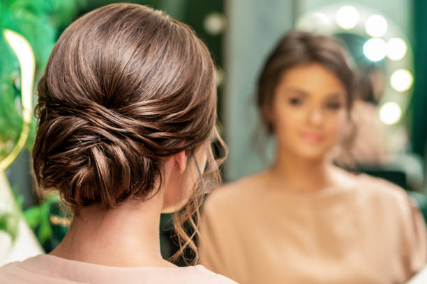 istock Woman with hairstyle. 1207483767