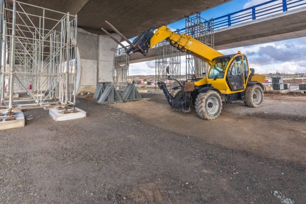 Heavy machinery fot the construction of road