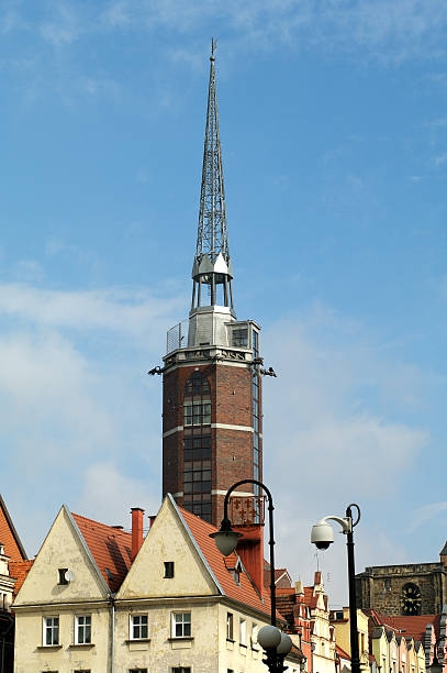 istock Modern tower of town hall in Nysa. 120749096