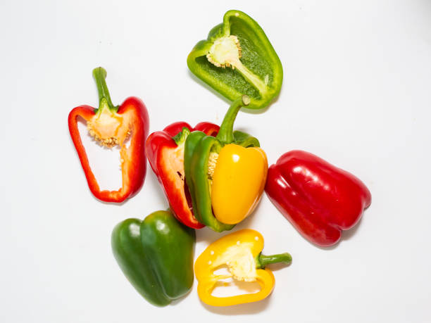 istock Colorful banana chilli pepper ingredient cooking on white background 1207492793