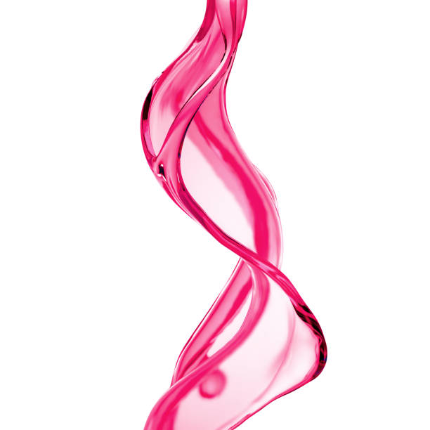 istock Splash of thick pink fluid. 3d illustration, 3d rendering. 1207498014