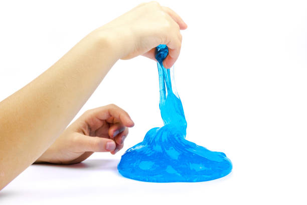 istock Blue slime for kid, isolated on white background 1207499486
