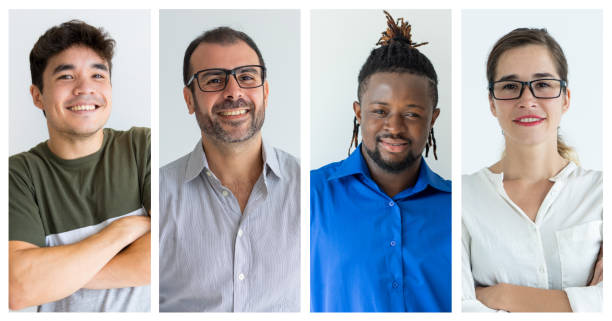 istock Group of cheerful confident young citizens looking at camera 1207499720
