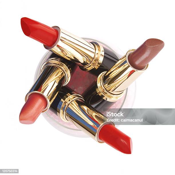 Verschiedene Red Lippenstift Stockfoto und mehr Bilder von Accessoires - Accessoires, Bildkomposition und Technik, Design