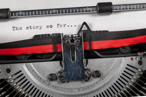 istock The story so far... typed on a classic typewriter 1207505394