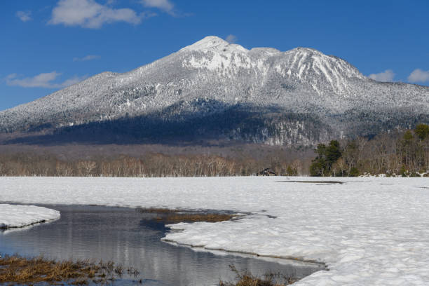 istock Mt.Hiuchigatake seen from Ozegahara Marshland 1207505402
