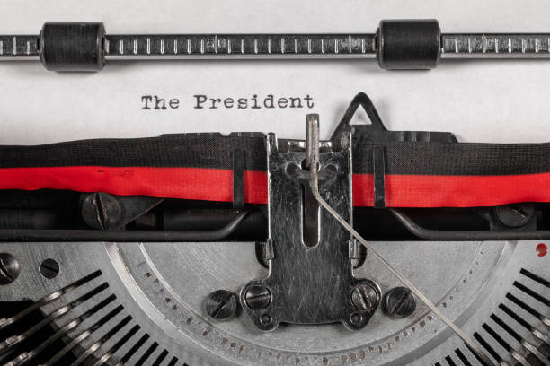 istock The President typed on a classic typewriter 1207505605
