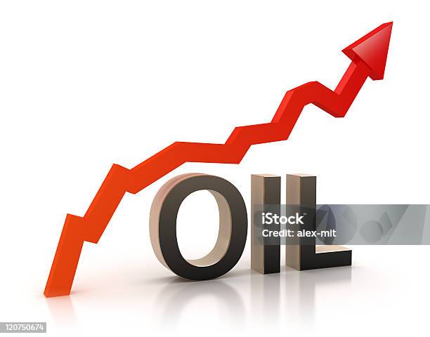 Концепция Цен На Нефть — стоковые фотографии и другие картинки Высоко - Высоко, Ценник, Белый