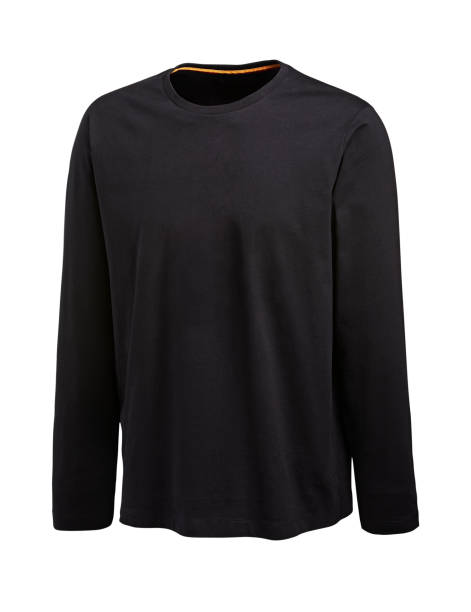 istock Black t-shirt isolated on white background 1207507216