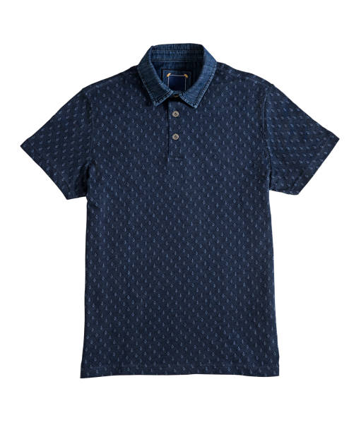 istock Blue polo t-shirt isolated on white background 1207507361