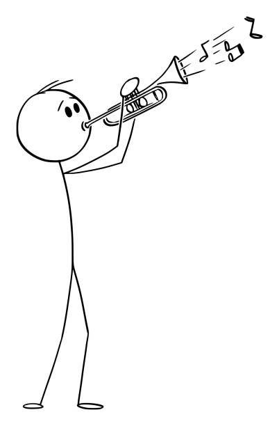 10+ Stick Figure People Jazz Musicians Stock Illustrations