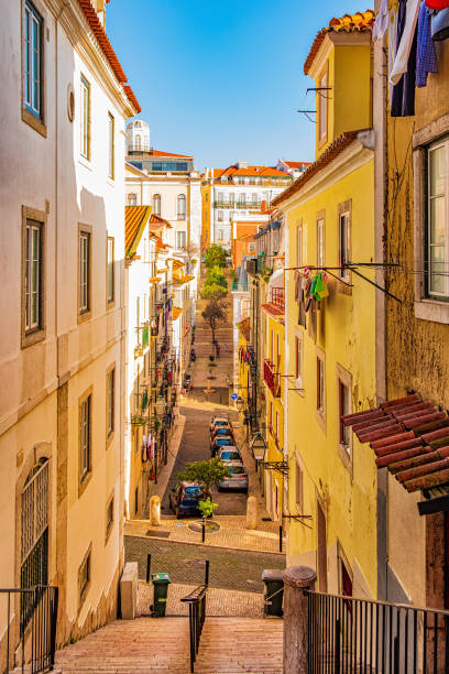 istock Narrow, authentic street of Lisbon 1207512066