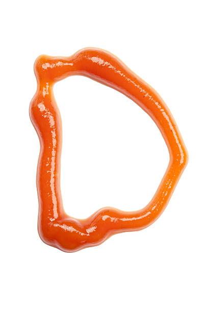 istock ketchup letter D, isolated on white background 120751316