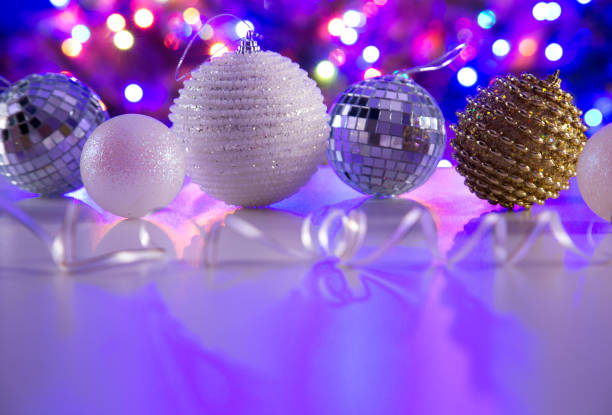 istock Christmas balls against the backdrop of a Christmas tree 1207517588