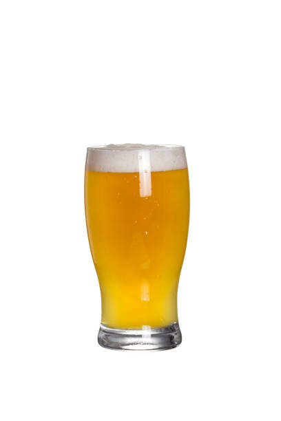 Glass of beer. Wheat beer, Weissbier or Witbier Glass of beer. Wheat beer, Weissbier or Witbier, isolated on white background - image porter photos stock pictures, royalty-free photos & images