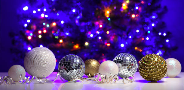 istock Christmas balls against the backdrop of a Christmas tree 1207520892