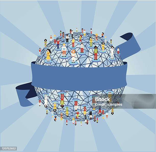 Social Web Network World Diagram Stock Illustration - Download Image Now - Big Data, Bonding, Business