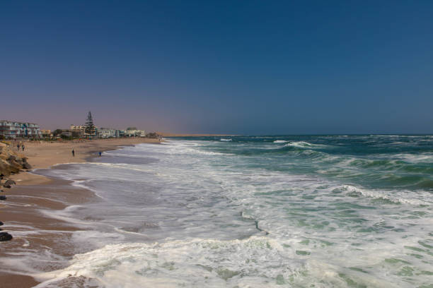 istock Beach scene at sunset in Swakopmund 1207529535