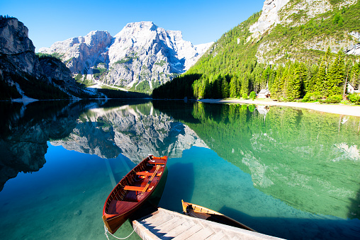 Lake Braies, South Tyrol, Alto Adige, Italy