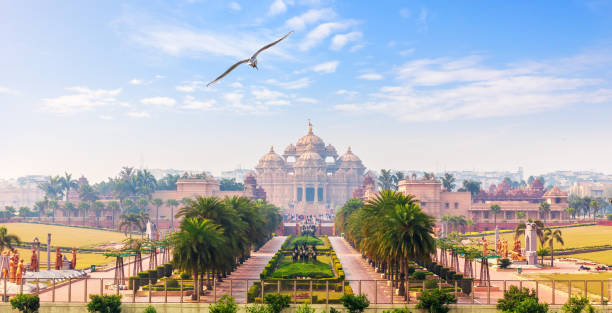 istock Swaminarayan Akshardham complex in Dehli, India, full view 1207532054