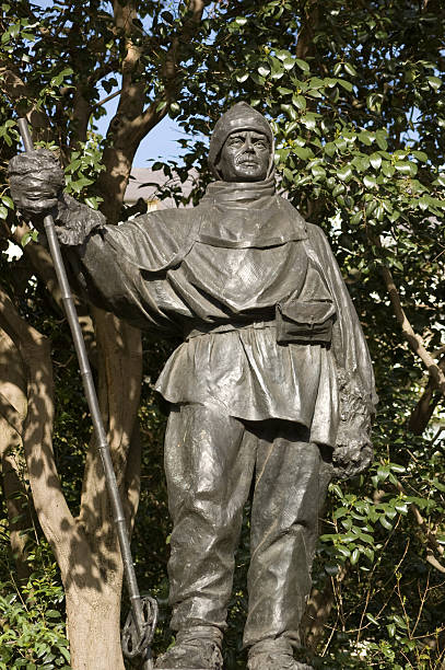 istock Captain Scott of the Antarctic Statue 120753828