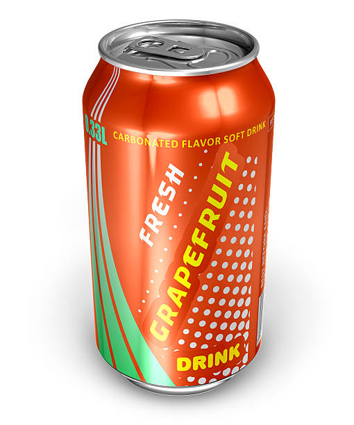 istock Grapefruit soda drink in metal can 120753978