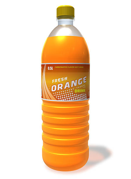 Refreshing orange drink in plastic bottle See also: soda bottle photos stock pictures, royalty-free photos & images