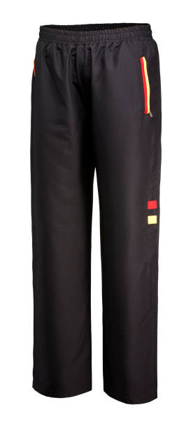 istock Black sweatpants isolated on white background 1207540459