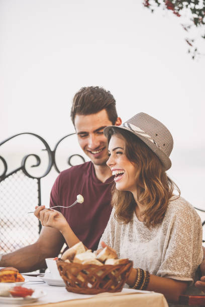 istock Healthy bites during a couple's meal 1207542236