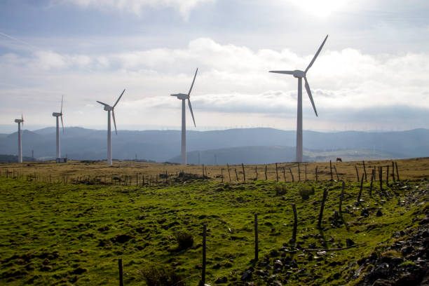 istock Wind turbines in Galicia, Spain 1207544367