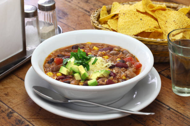 istock easy taco soup, american food 1207546064