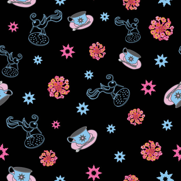 Repeat Pattern Tea 180+ Tea Colour Chart Stock Illustrations, Royalty-Free Vector Graphics ...