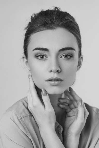 istock girl with perfect skin and make-up. 1207549098