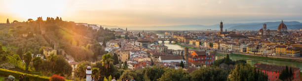 istock Panoramic view from Piazzale Michelangelo Square over Old Town Florence. 1207549730