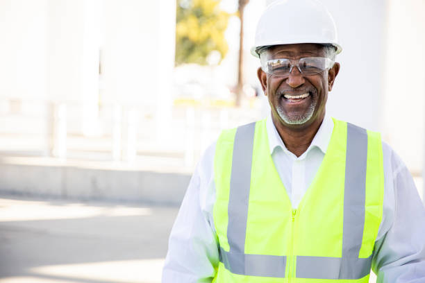 istock Senior Black Man Construction Manager Inspection 1207551217