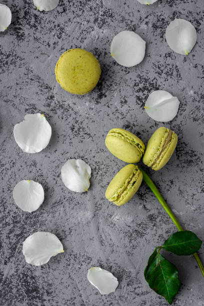 istock Homemade green macarons seen from above 1207552605
