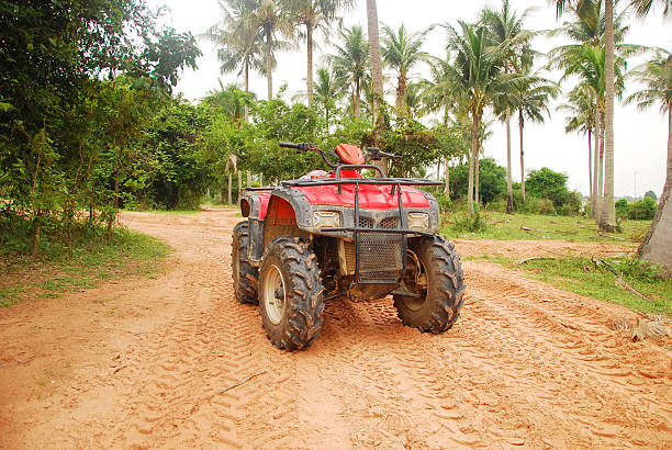 quad bike stock photo