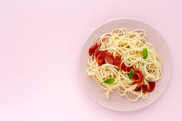 istock Homemade Spaghetti with tomato and basil sauce 1207555310