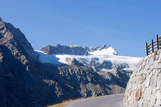 Rettenbach glacier Every year on the Rettenbach glacier the race for the opening of the Alpine Ski World Cup takes place"n rettenbach glacier stock pictures, royalty-free photos & images