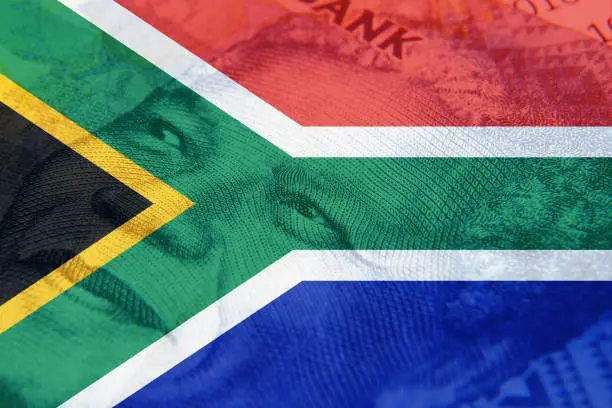 Photo of South Africa money concept image.