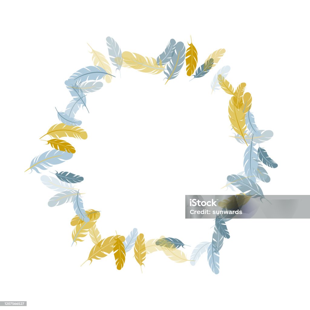 Feather Element Design Falling Feather Elements Soft Vector Design Stock Illustration ...
