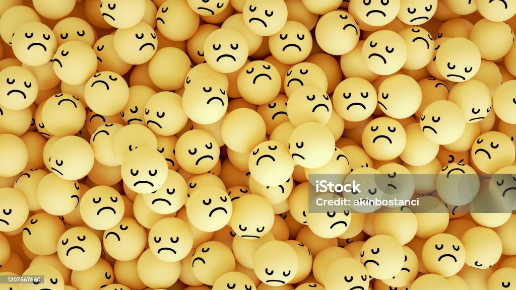 3d Emoji With Sad Face Stock Photo - Download Image Now - Sadness,  Emoticon, Anthropomorphic Smiley Face - iStock